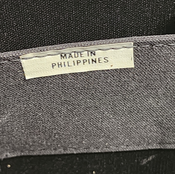 VINTAGE 70s Silk Blend Leather Shoulder Bag Made in the Philippines Gold Chain - Picture 7 of 11